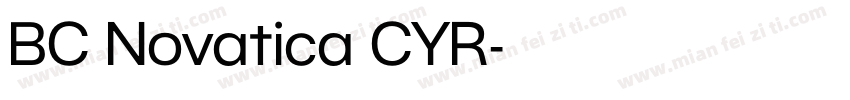 BC Novatica CYR字体转换